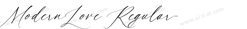 ModernLove Regular字体转换